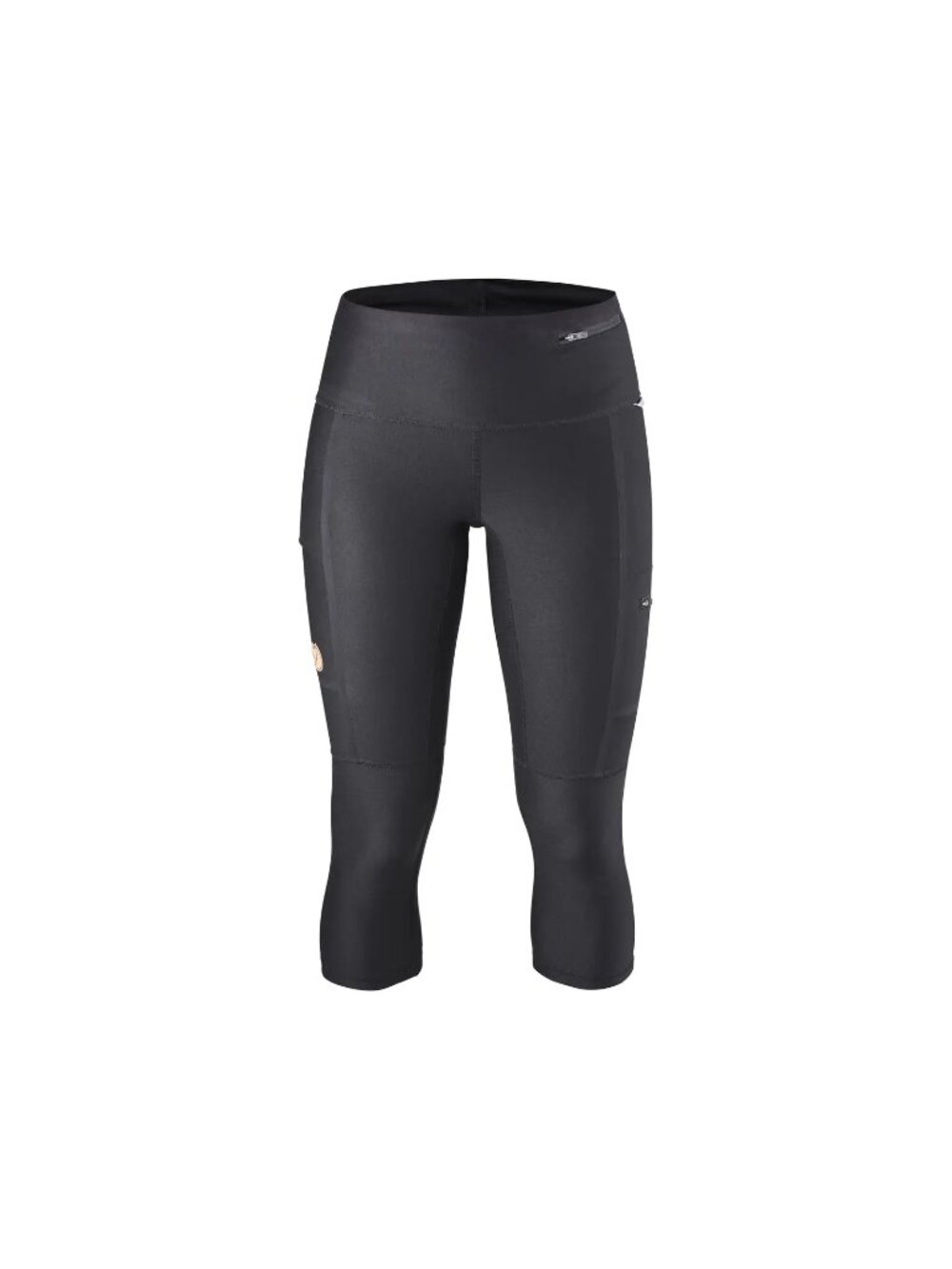 Fjällräven Abisko Trekking Hiking 3/4 Tights Leggings Black Pockets, Small